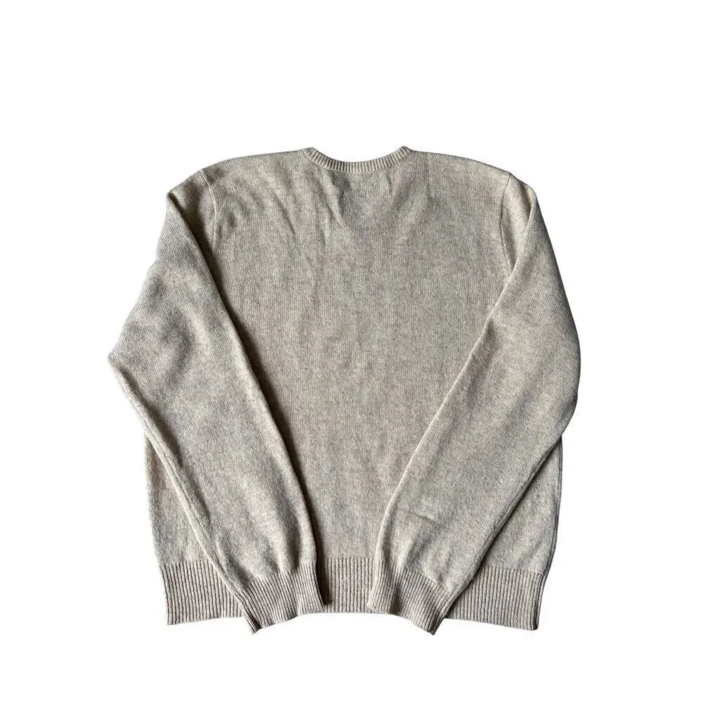 Polo Ralph‎ Lauren Men's Lambswool V Neck Sweater Tan Size XL